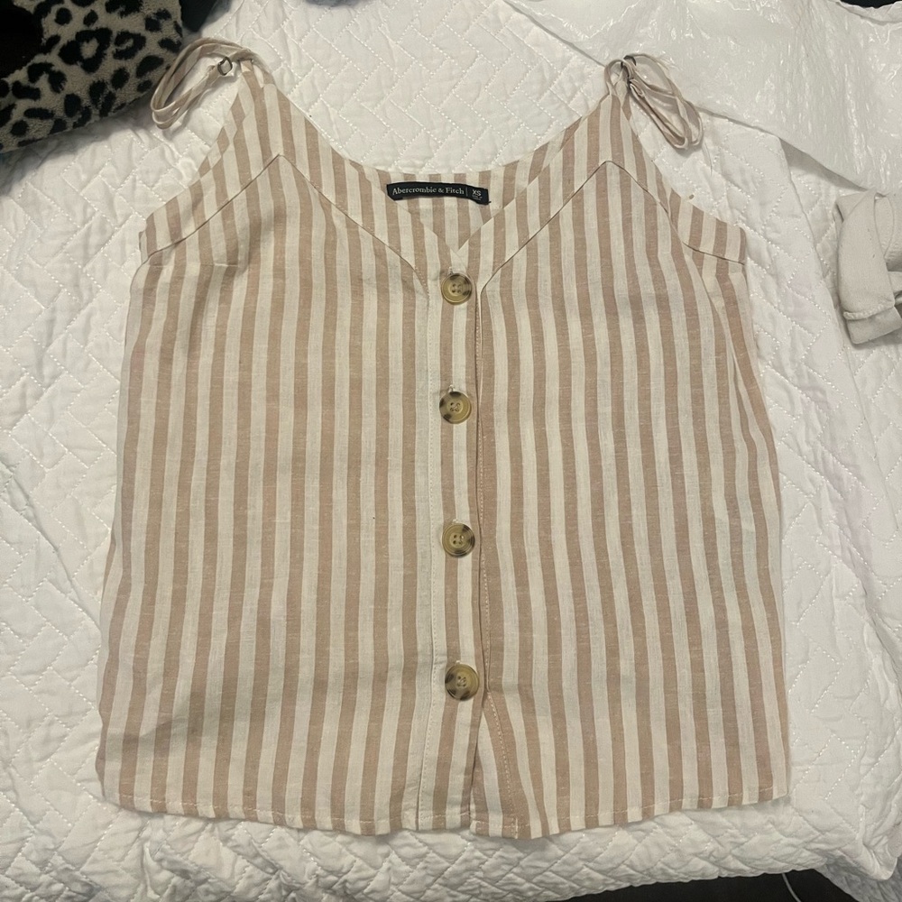 Abercrombie linen tank top size XS